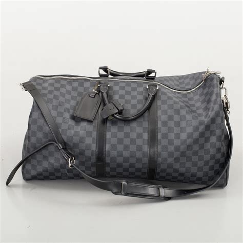 louis vuitton keepall bandouliere 55 neon graphite|keepall 55 with shoulder strap.